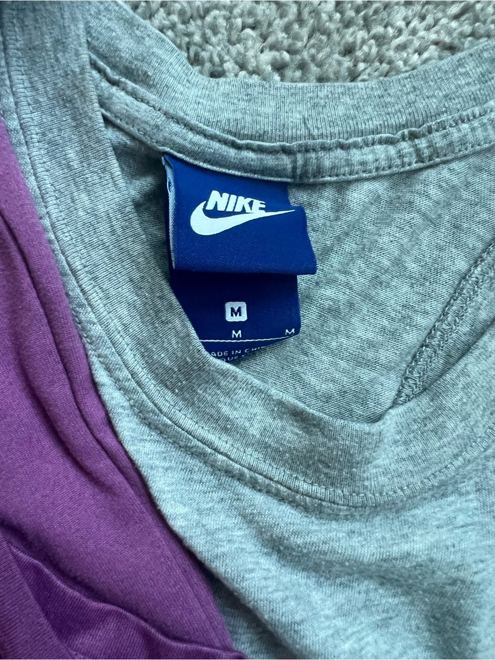 Nike Purple and Gray Women’s Tank Tops - Dri Fit-  Set - Picture 3 of 5
